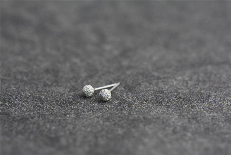 1 Pair 925 Sterling Silver 925 Sterling Silver Earrings Geometric Ear Studs
