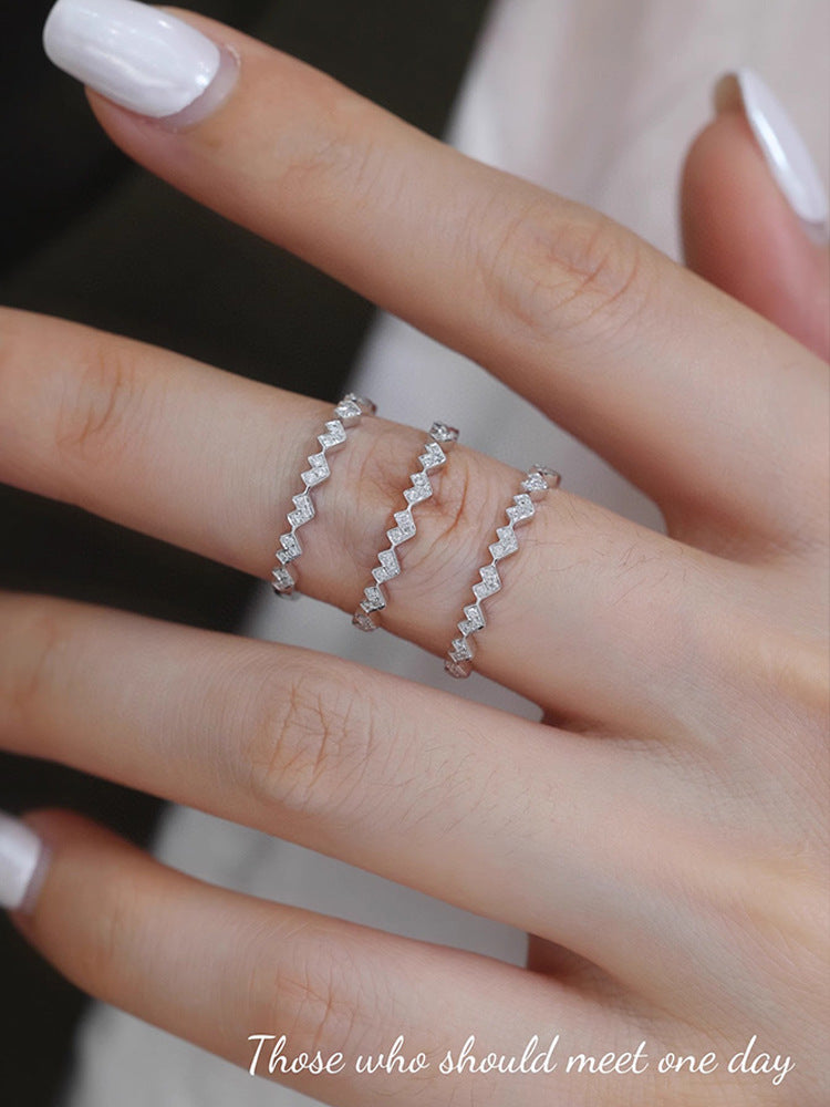 925 Sterling Silver Geometric Rings 925 Sterling Silver Rings