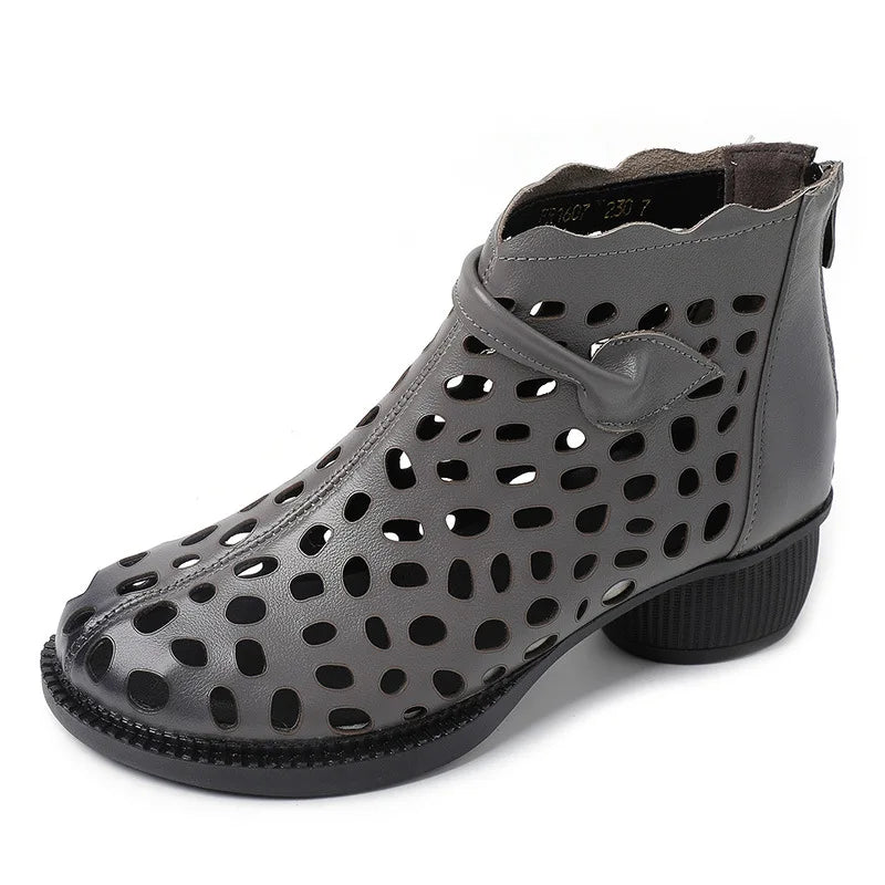 Airy Amblers - The Air Conditioned Genuine Leather Boots for Women