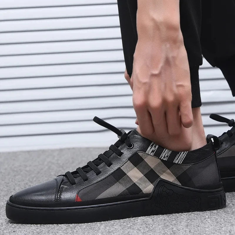 Checkered Past: The Urbane Men's Trailblazer's Sneaker