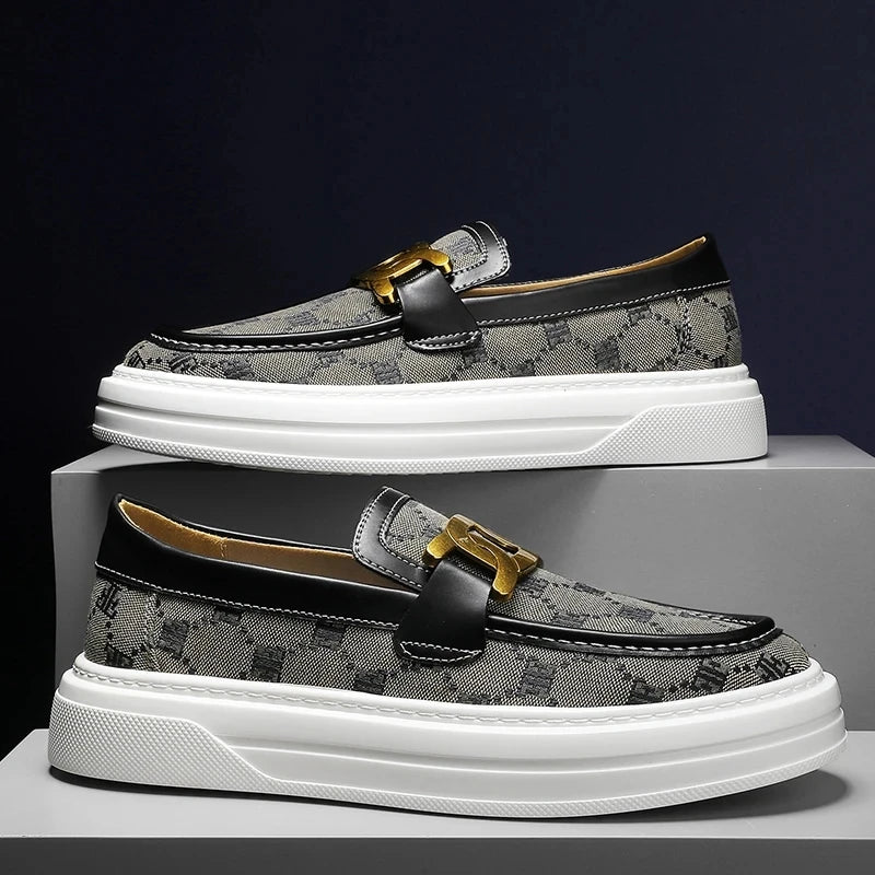 Buckled Butes: The Pinnacle of Poise - Men's Loafers