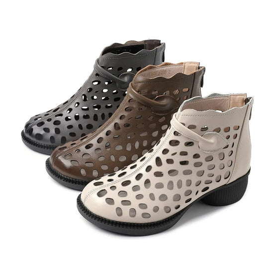 Airy Amblers - The Air Conditioned Genuine Leather Boots for Women