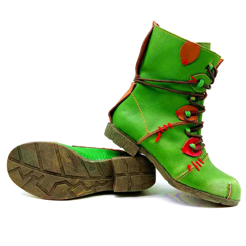 "Serene Strollers: Zip-Up Boots for Effortless Style and Steady Steps"