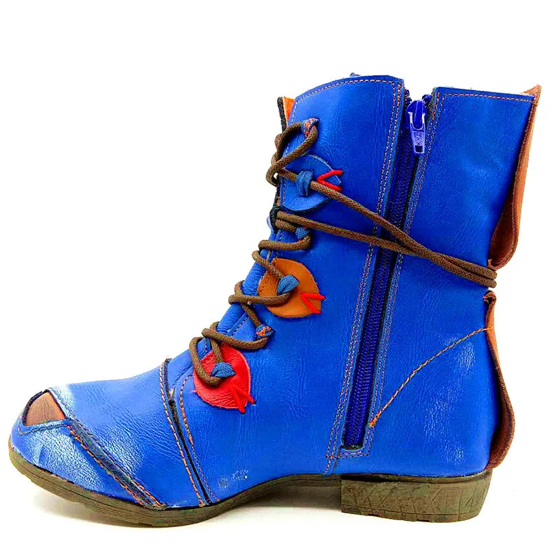 "Serene Strollers: Zip-Up Boots for Effortless Style and Steady Steps"