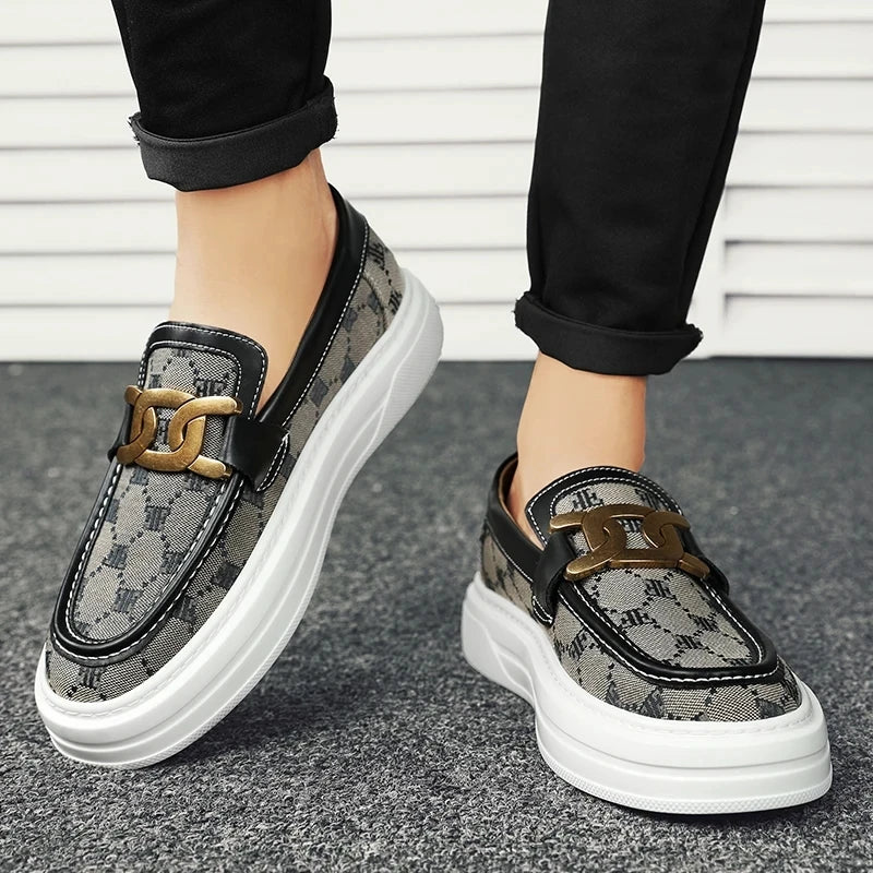 Buckled Butes: The Pinnacle of Poise - Men's Loafers