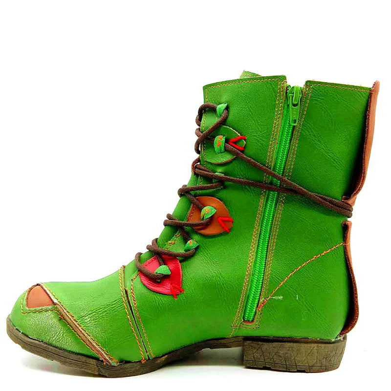 "Serene Strollers: Zip-Up Boots for Effortless Style and Steady Steps"