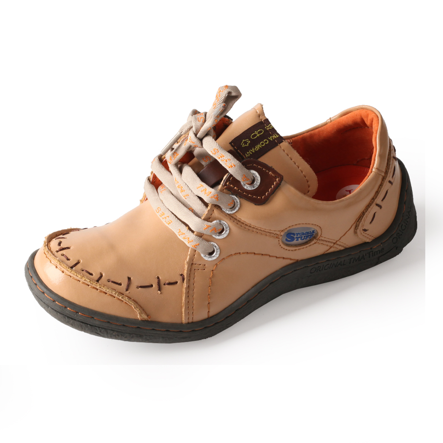 Groovy Glides | Washed Leather Wide Round Toe Flats For Women
