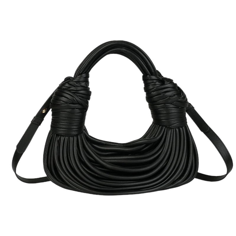 Introducing our 'Princess Rapunzel' Flowing Bun Wrapped Cross Body Clutch Faux Handbags