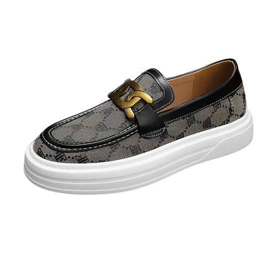 Buckled Butes: The Pinnacle of Poise - Men's Loafers
