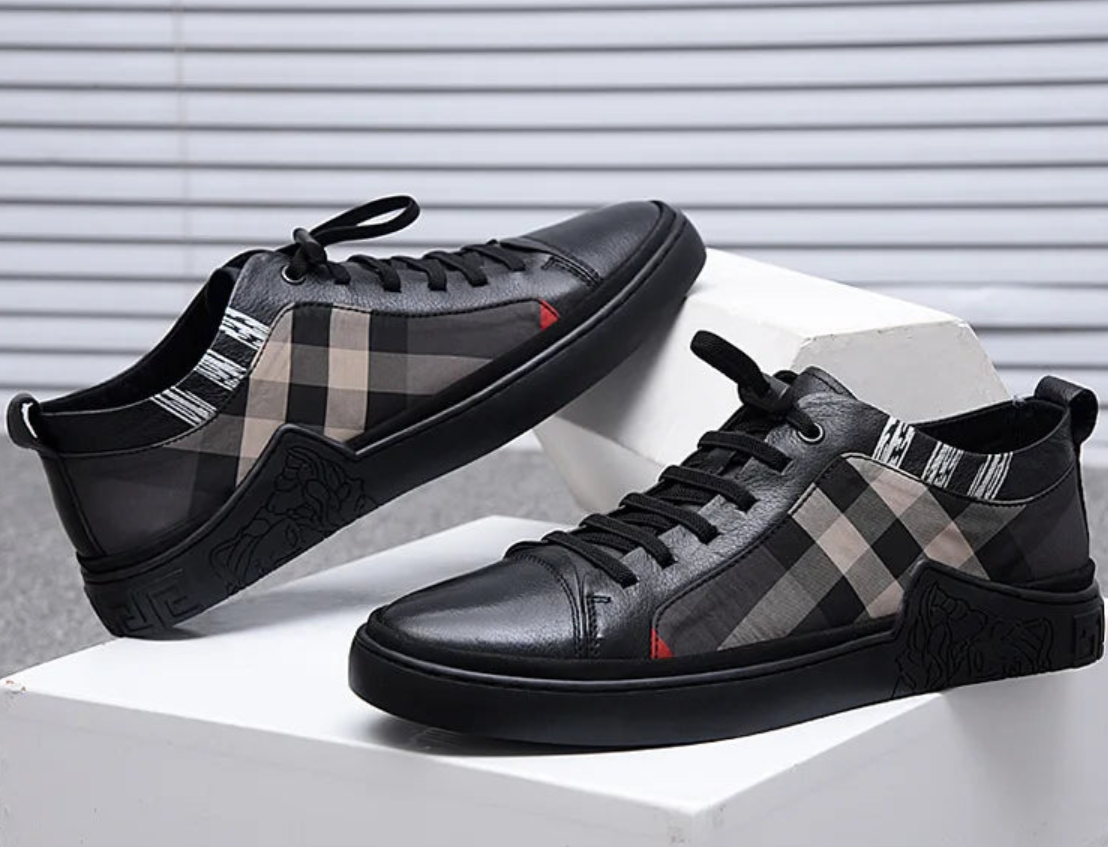 Checkered Past: The Urbane Men's Trailblazer's Sneaker