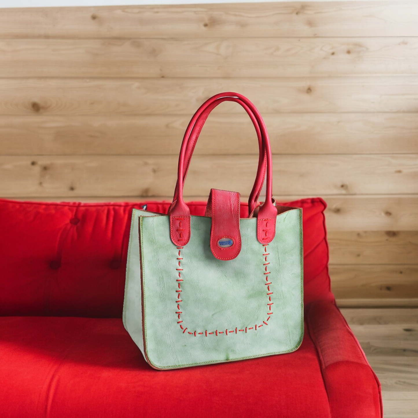 2024 Minimalistic Leather Totes - 2024-new-serene-green-tote-a-beautiful-minimalistic-design-for-the-discerning-woman
