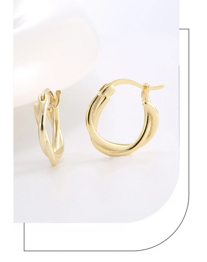 1 Pair 925 Sterling Silver 925 Sterling Silver Earrings U Shape Earrings