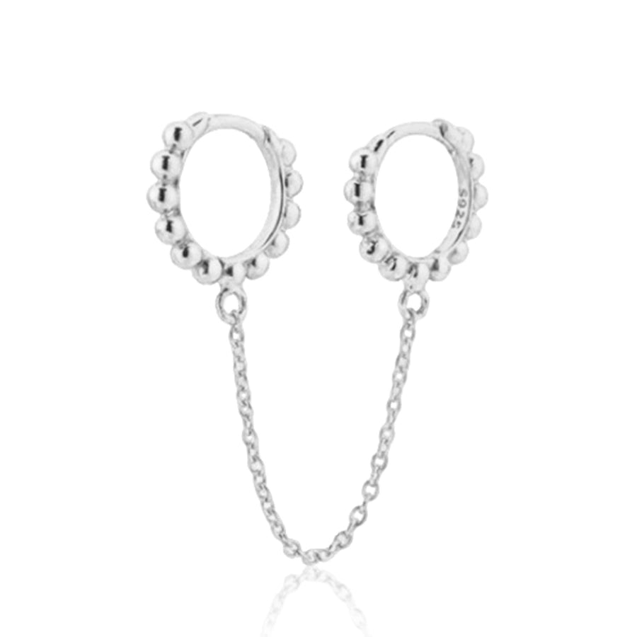 K Gold Plated White Gold Plated 925 Sterling Silver 925 Sterling Silver Earrings Geometric Round Earrings