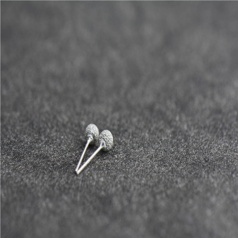 1 Pair 925 Sterling Silver 925 Sterling Silver Earrings Geometric Ear Studs