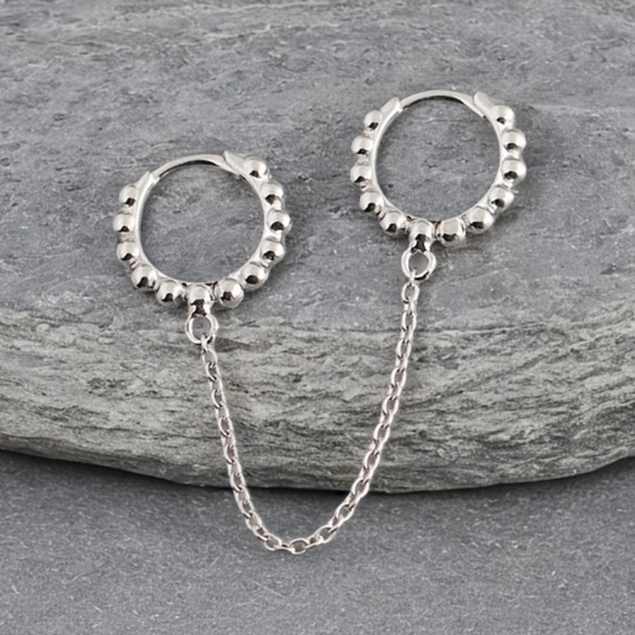 K Gold Plated White Gold Plated 925 Sterling Silver 925 Sterling Silver Earrings Geometric Round Earrings