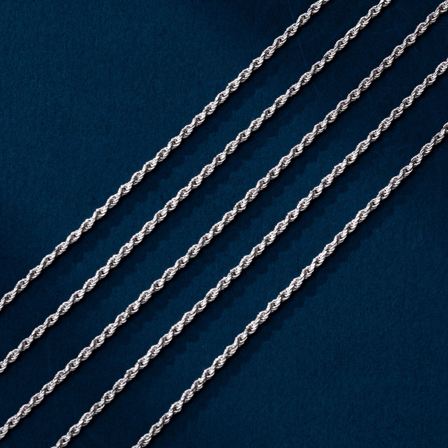925 Sterling Silver Twisted Rope Chain Bracelets Simple Style
