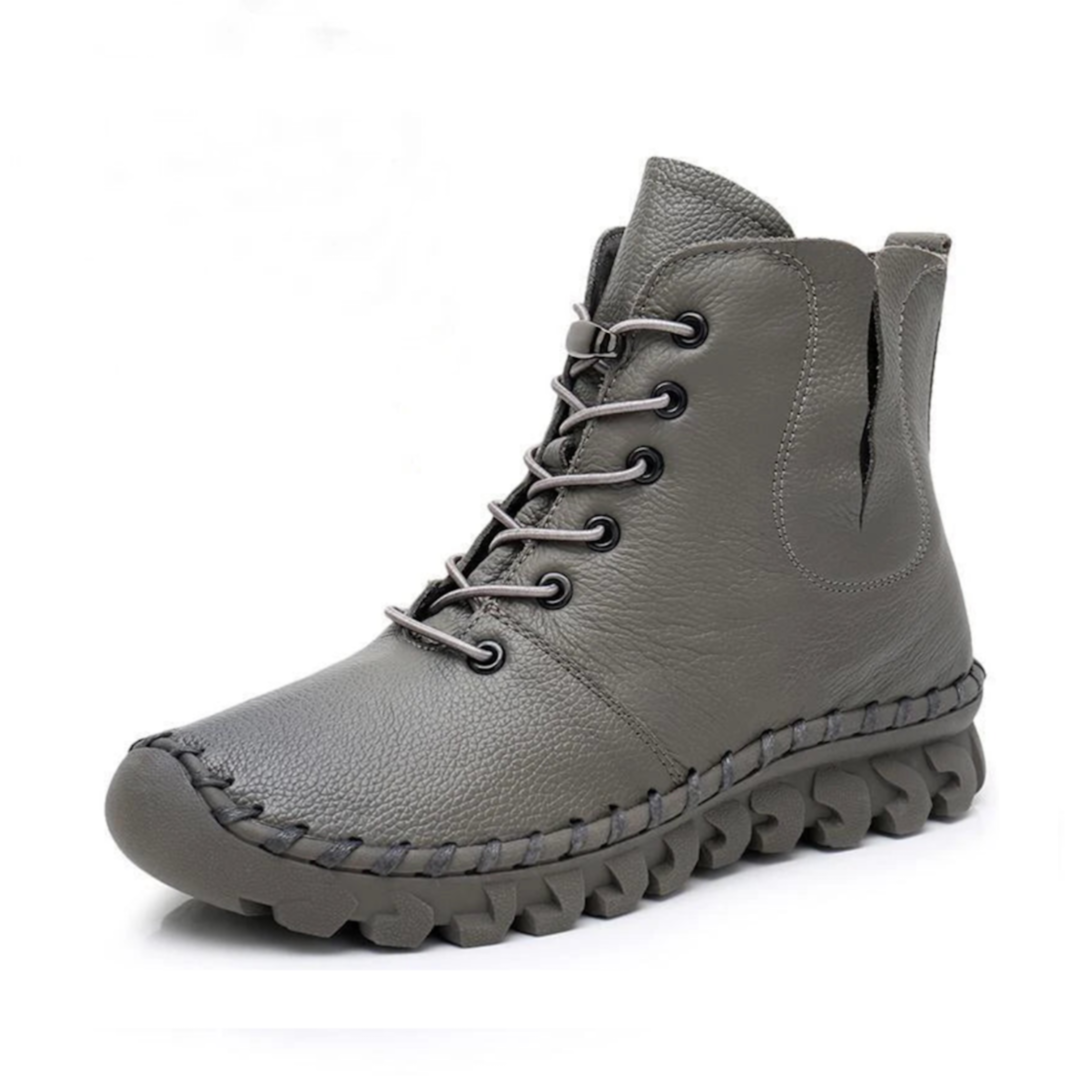 Introducing Our 'Style Treads' Round Toe Flat Boots For Women
