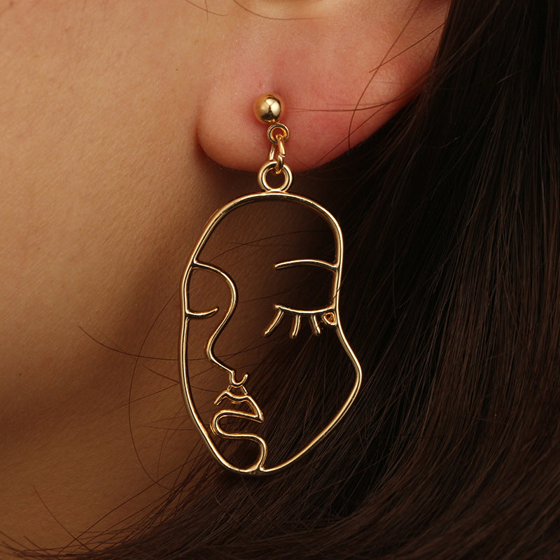 Delicate and striking angel face earrings/six colors to choose from/perfect gift idea for mom or daughter