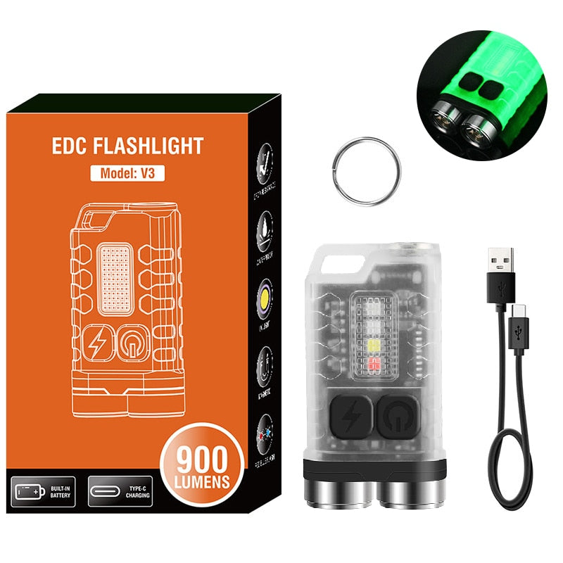 Double Barreled V3 EDC Carry Multi-Use Flashlight