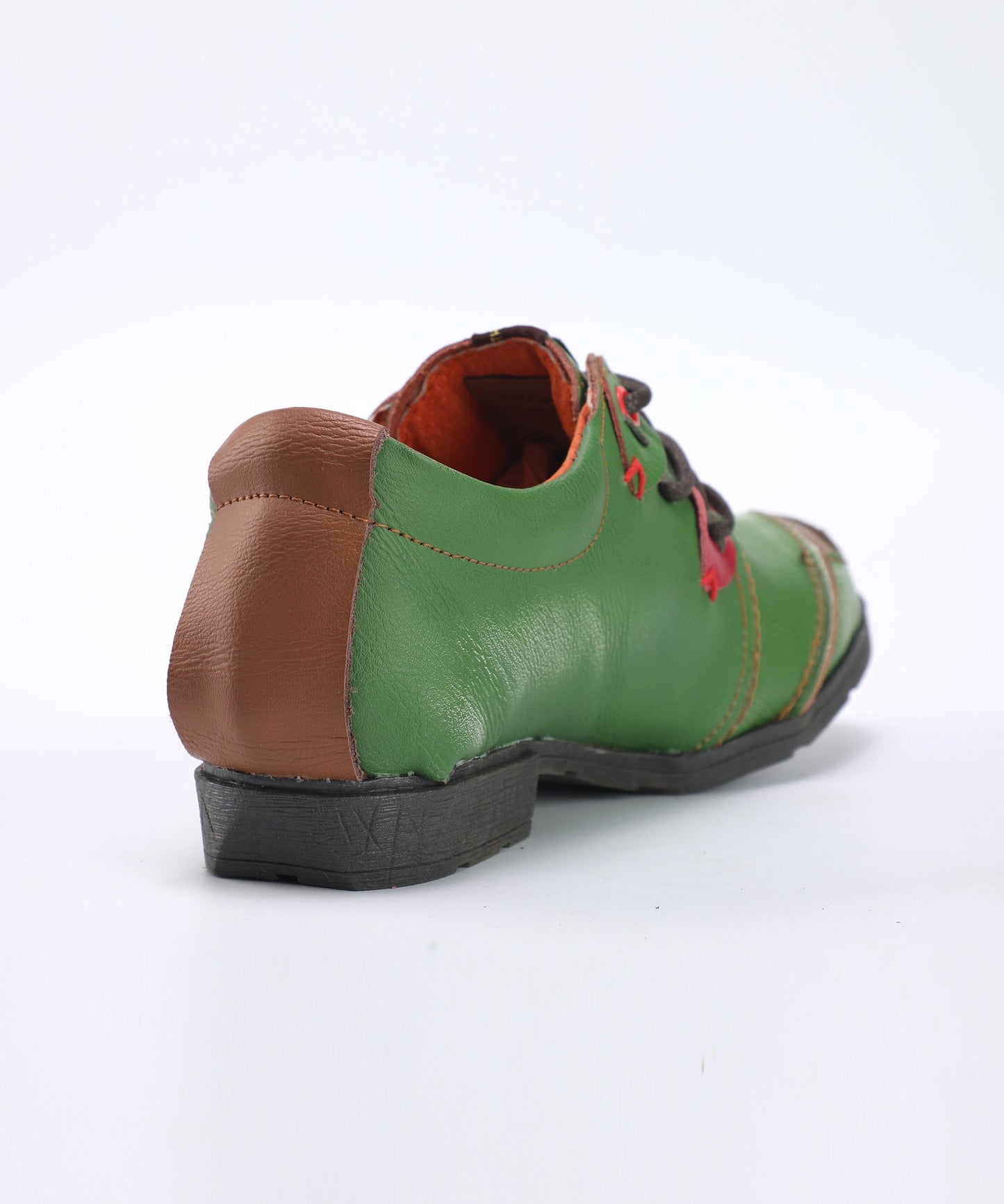 Sinister Step Stitches - Washed Leather Shoes For Women