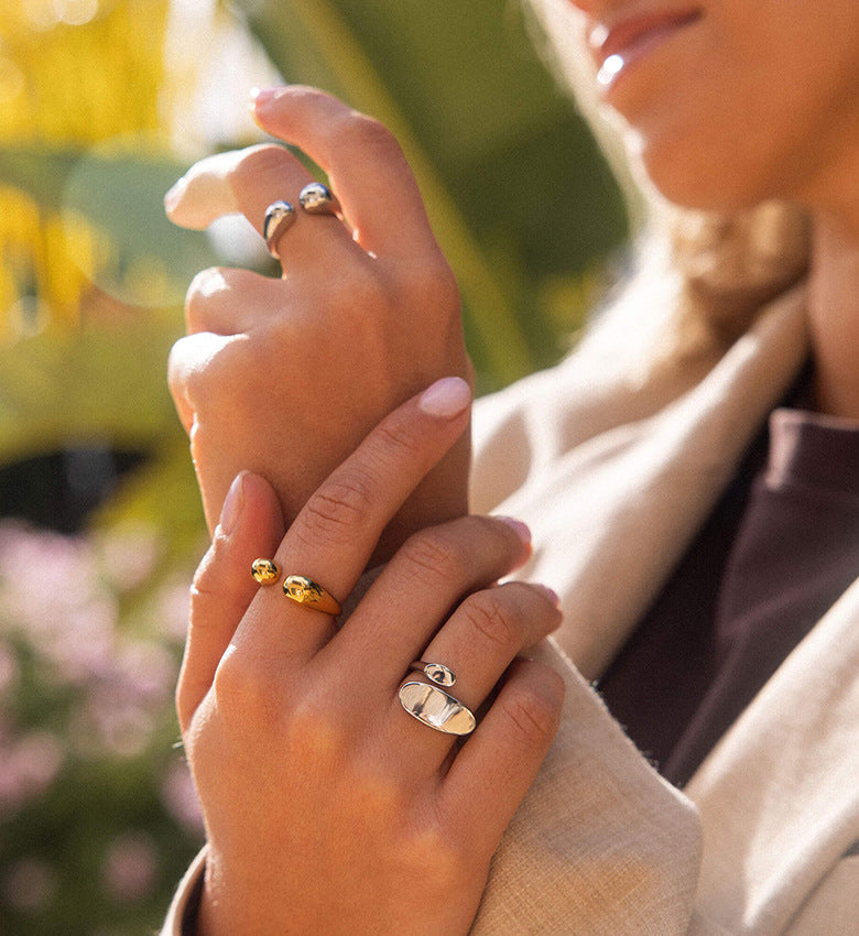 925 Sterling Silver Geometric Rings 925 Sterling Silver Rings