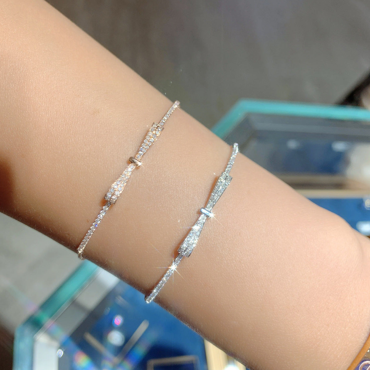 925 Sterling Silver cable chain Bracelets Simple Style Classic Style