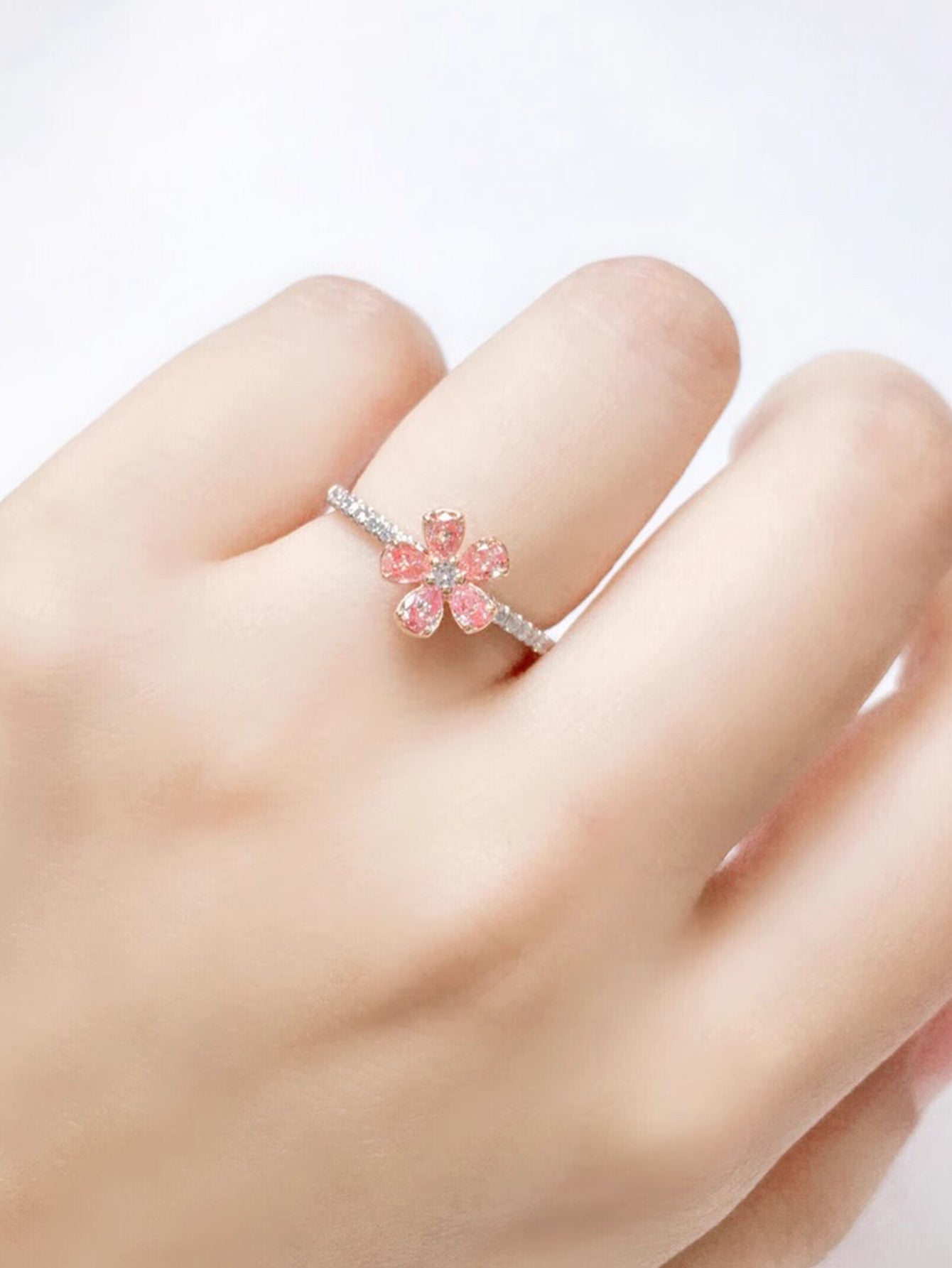 925 Sterling Silver Flower Rings 925 Sterling Silver Rings