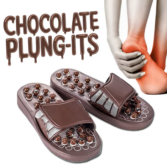 NEW CHOCOLATE PLUNG-ITS! Rare earth energy dynamic spring plunge vasodilation sandals (with interchangeable or removable nodes)