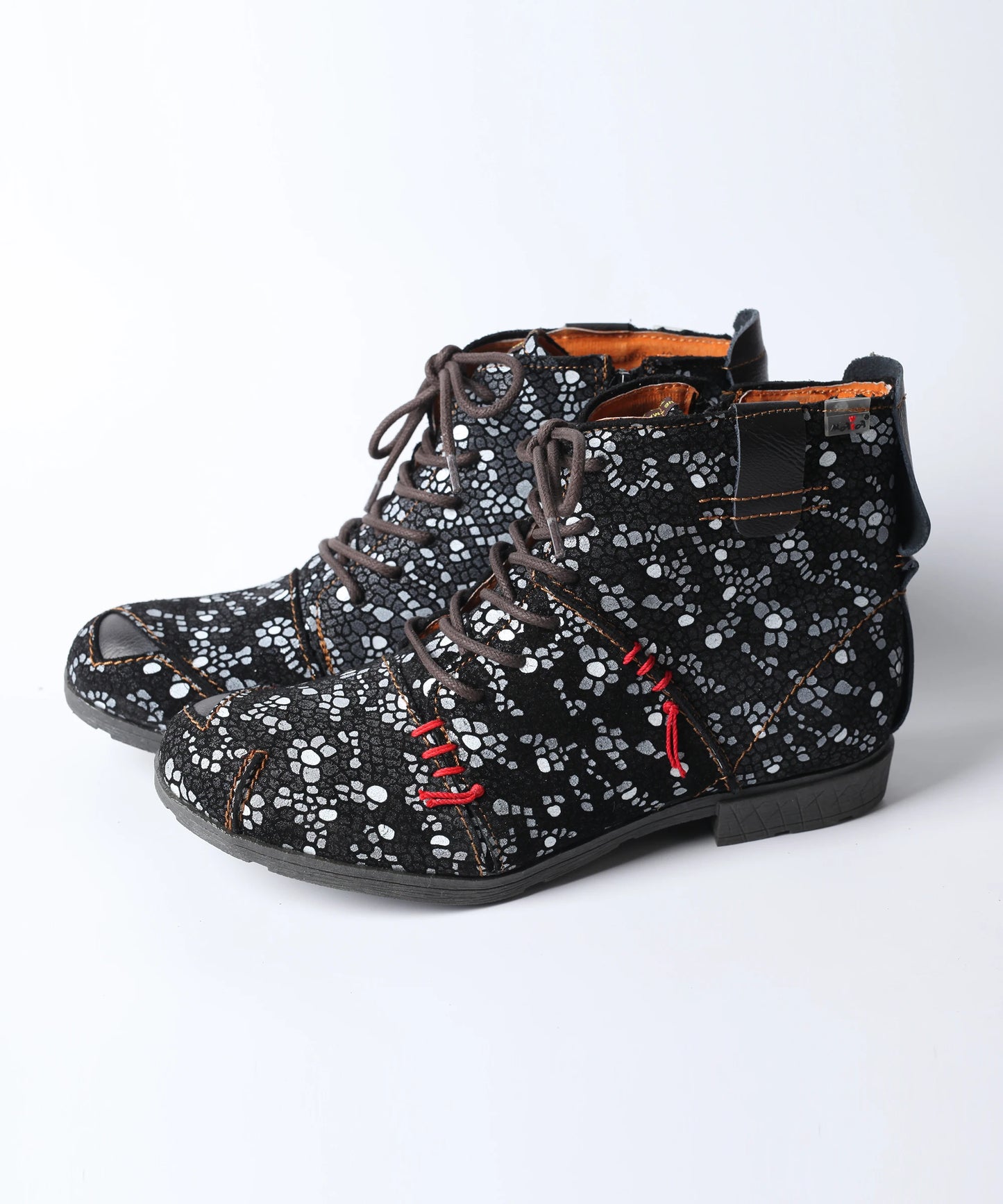 Delka Dots Flower Pattern Boots for Women