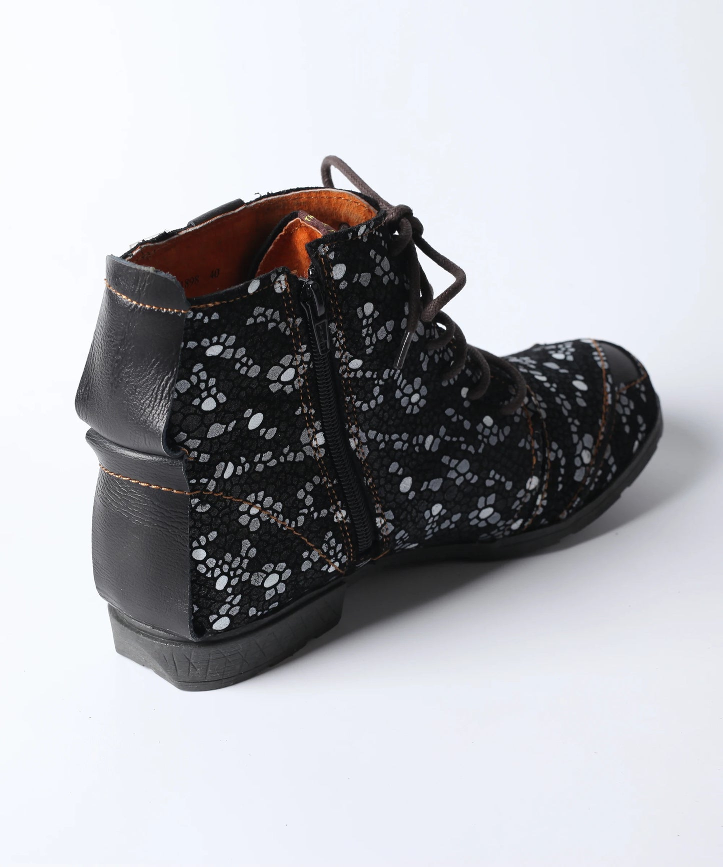 Delka Dots Flower Pattern Boots for Women