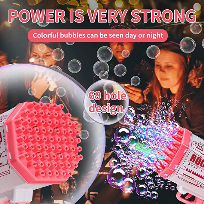 Bubble Barrage Tommy Gun Bubble Blaster – Unleash a Storm of Bubbles!