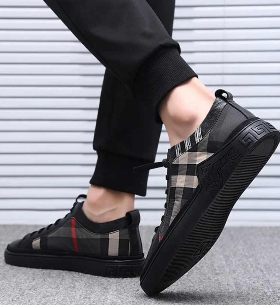 Checkered Past: The Urbane Men's Trailblazer's Sneaker