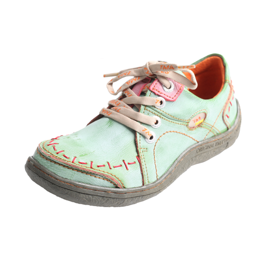 Groovy Glides | Washed Leather Wide Round Toe Flats For Women