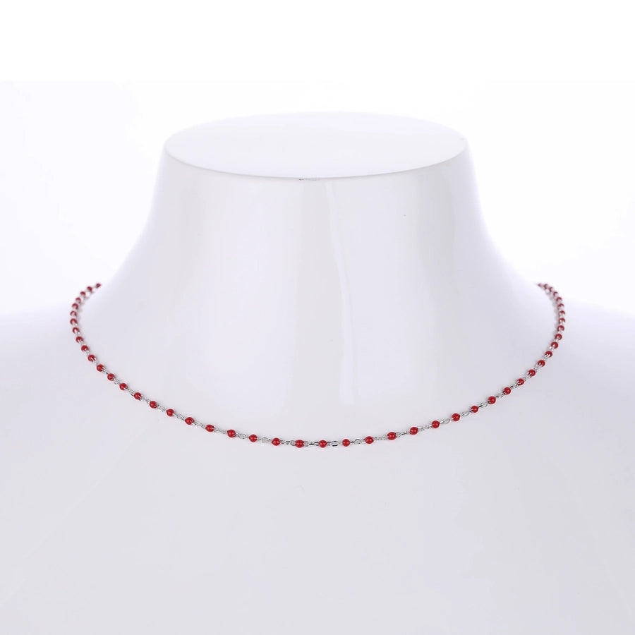 925 Sterling Silver Rack Plated Plated Long-Lasting Plated cable chain Geometric Necklace