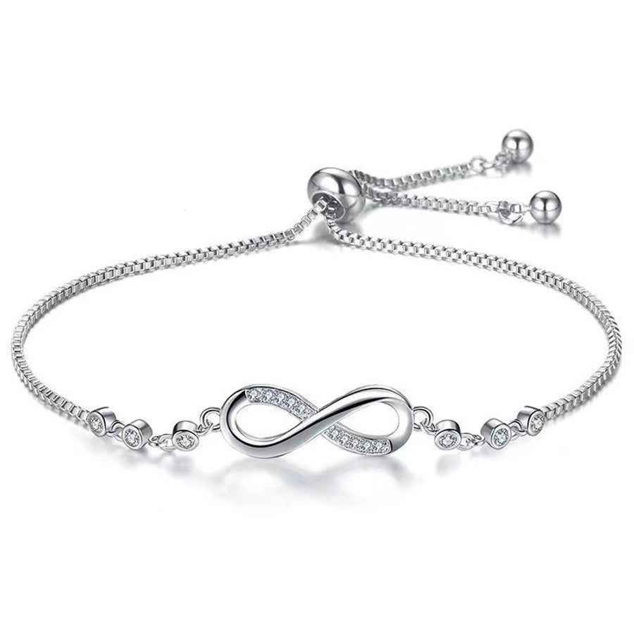 925 Sterling Silver box chain Bracelets Elegant Glam