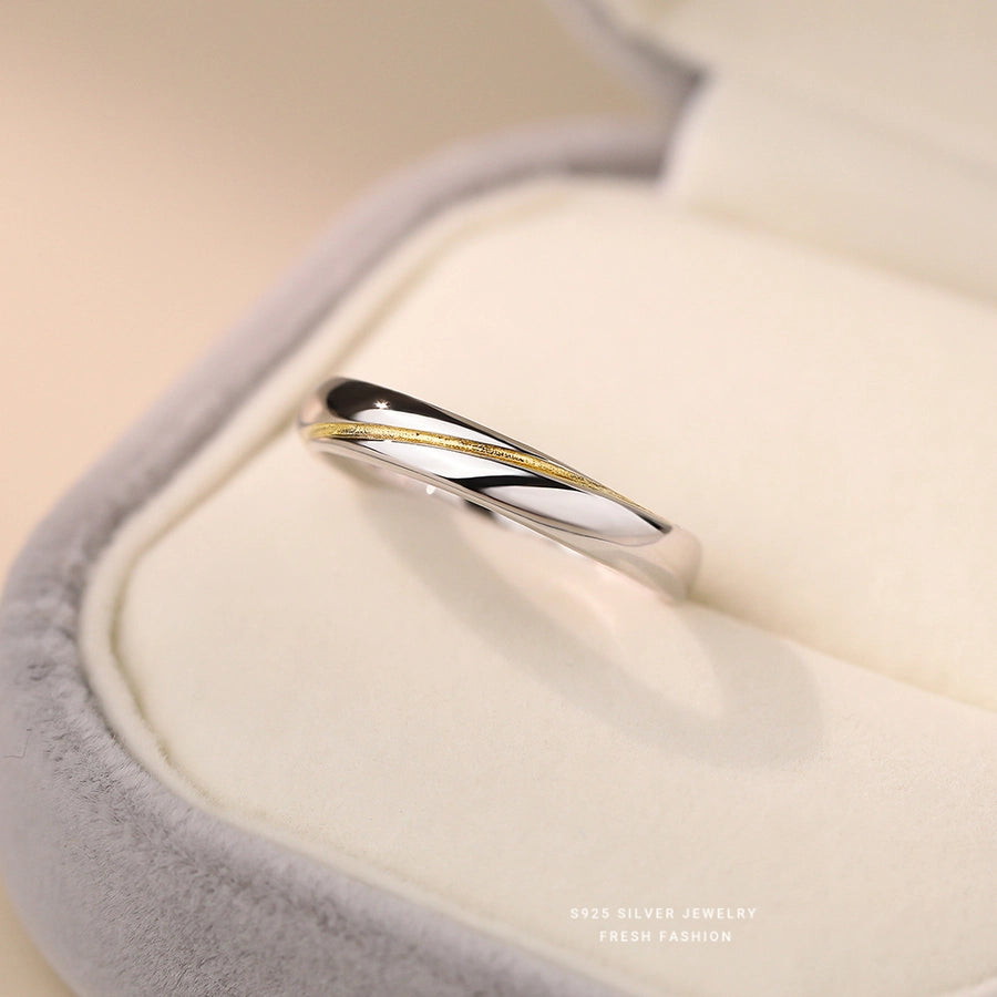 925 Sterling Silver Lines Open Rings 925 Sterling Silver Rings