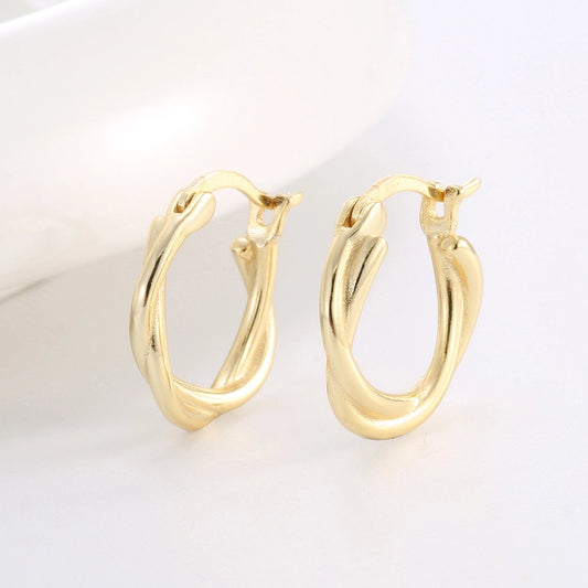 1 Pair 925 Sterling Silver 925 Sterling Silver Earrings U Shape Earrings