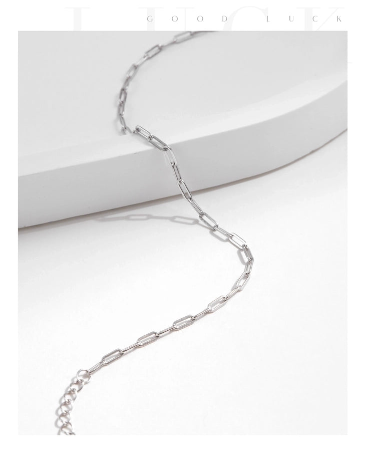 925 Sterling Silver cable chain Bracelets Simple Style