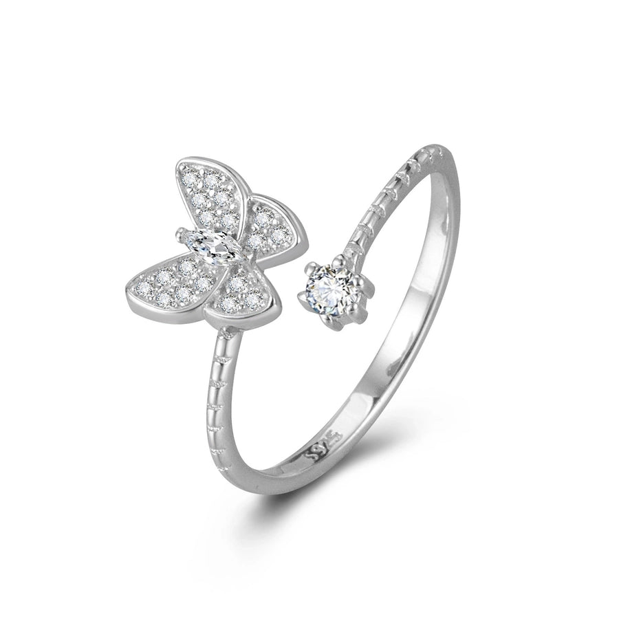 925 Sterling Silver Butterfly Open Rings 925 Sterling Silver Rings