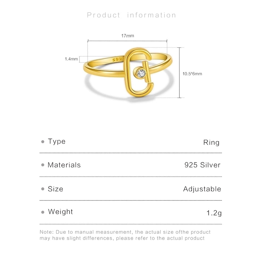 18K Gold Plated White Gold Plated 925 Sterling Silver Zircon Geometric Butterfly Open Rings 925 Sterling Silver Rings