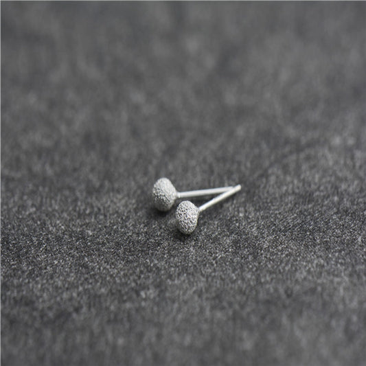 1 Pair 925 Sterling Silver 925 Sterling Silver Earrings Geometric Ear Studs