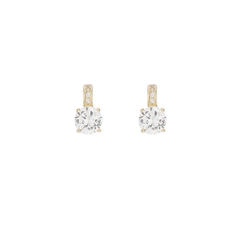 1 Pair 14K Gold Plated 925 Sterling Silver 925 Sterling Silver Earrings Geometric Ear Studs