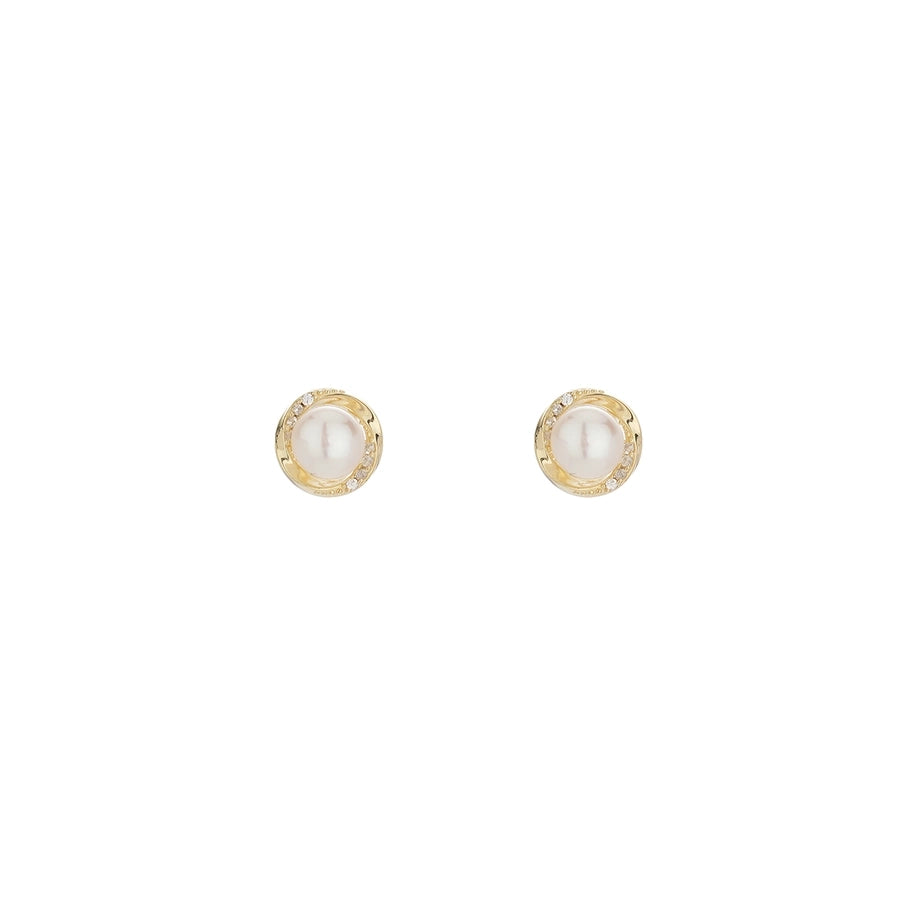 1 Pair 14K Gold Plated 925 Sterling Silver 925 Sterling Silver Earrings Geometric Ear Studs