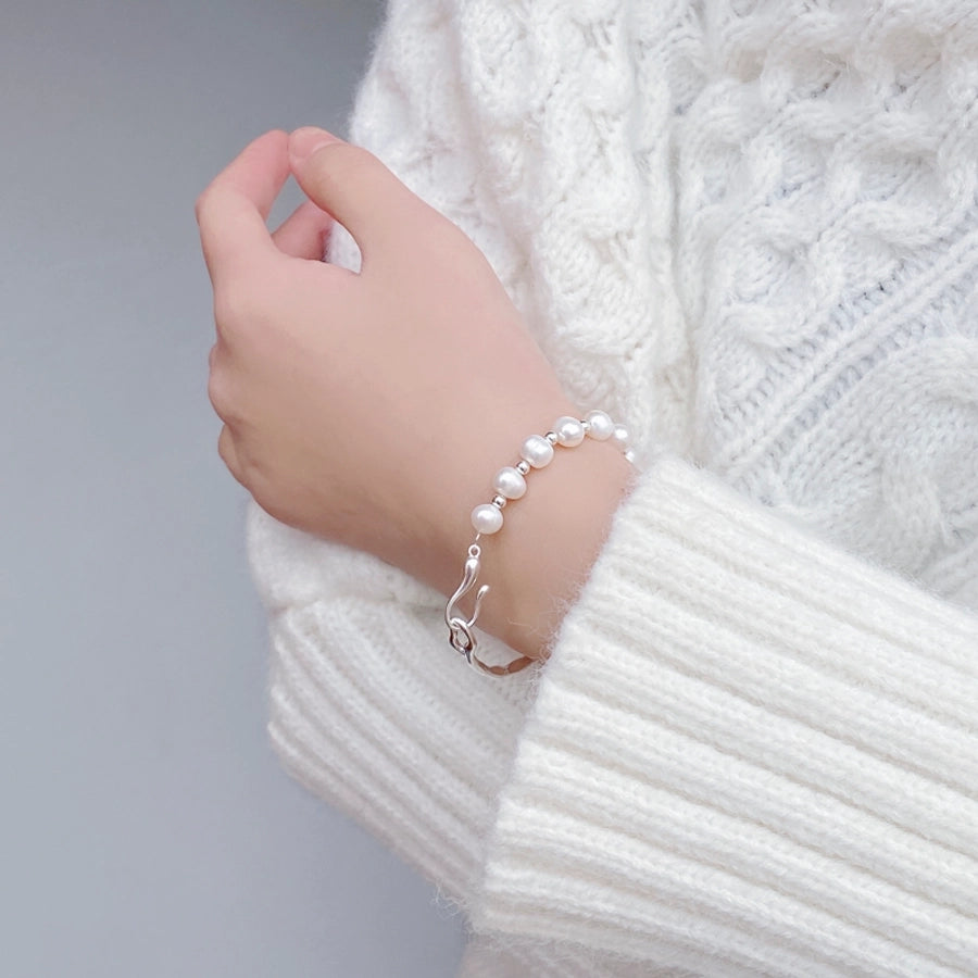 925 Sterling Silver  Bracelets Casual Modern Style Classic Style