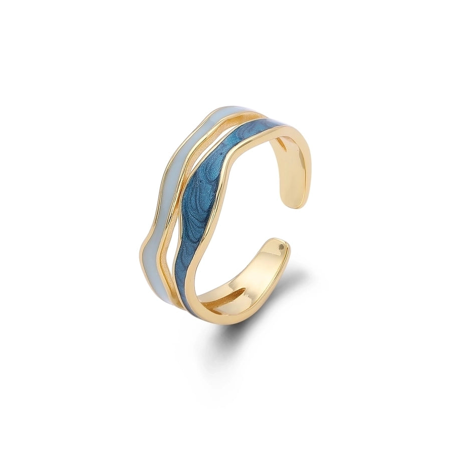 18K Gold Plated White Gold Plated Rhodium Plated 925 Sterling Silver Irregular Rings 925 Sterling Silver Rings