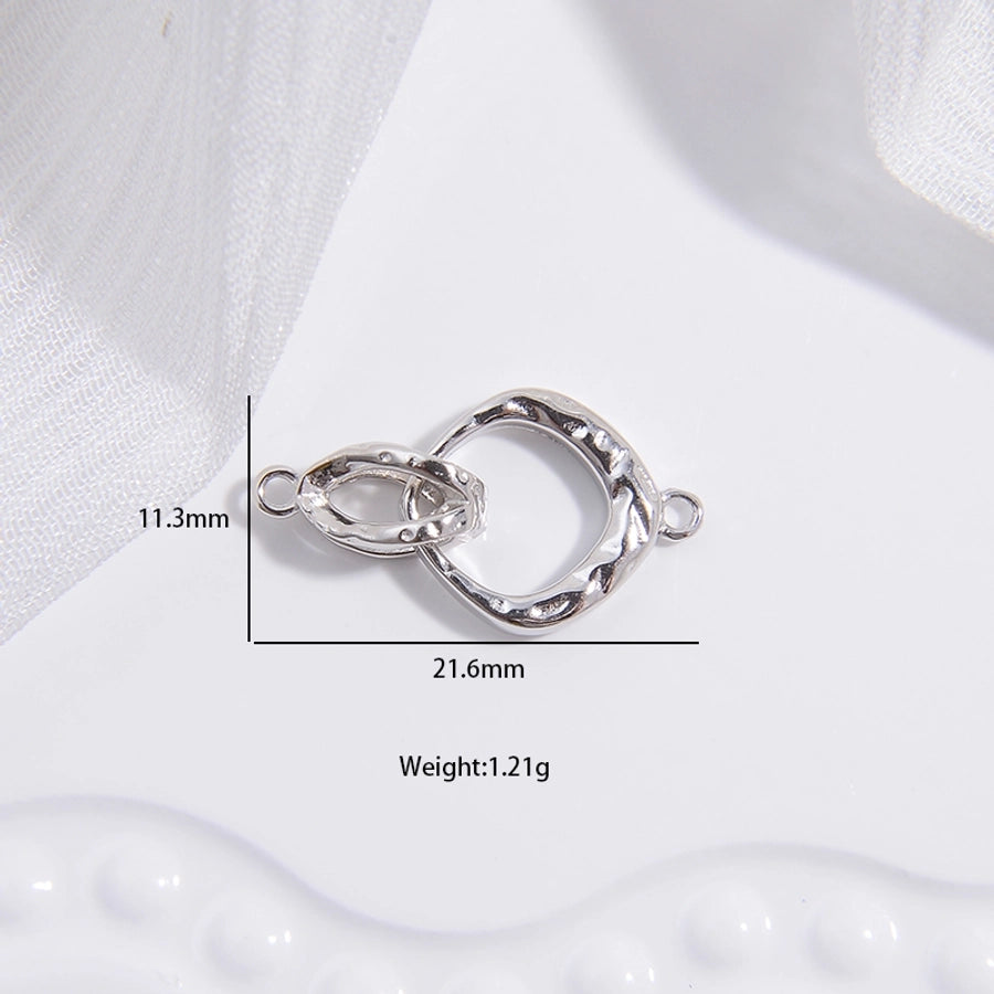 S925 Silver Glossy Hammered Snake-Shaped Buckle Handmade DIY Pearl Bracelet Necklace Universal Joint Receiving Tail Buckle Sk76