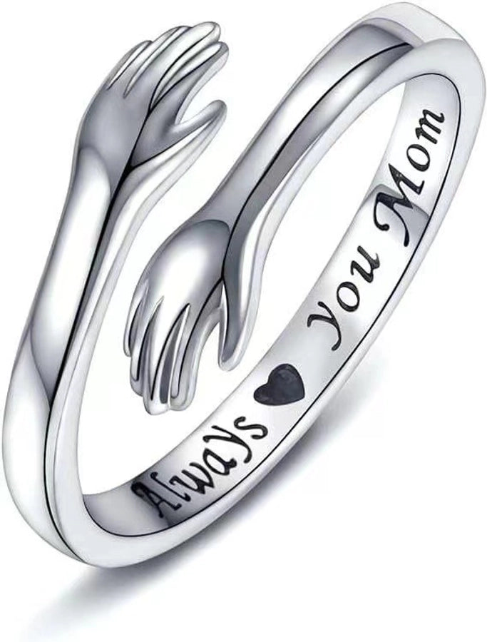 925 Sterling Silver Letter Hand Rings 925 Sterling Silver Rings