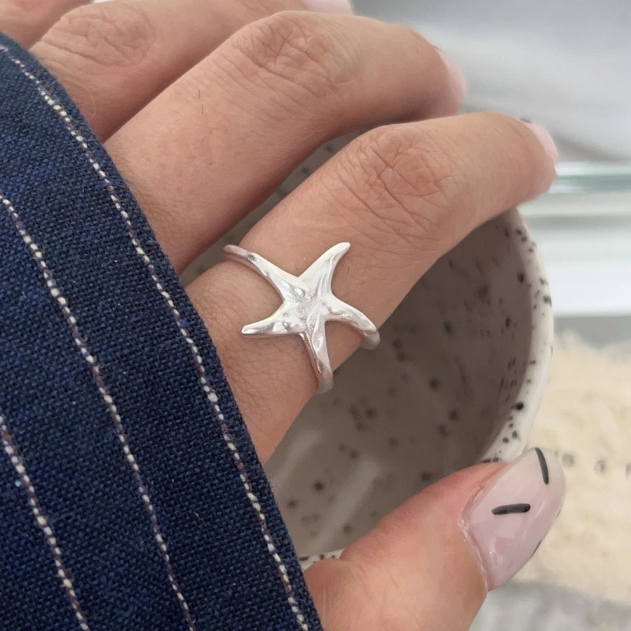 925 Sterling Silver Star Open Rings 925 Sterling Silver Rings