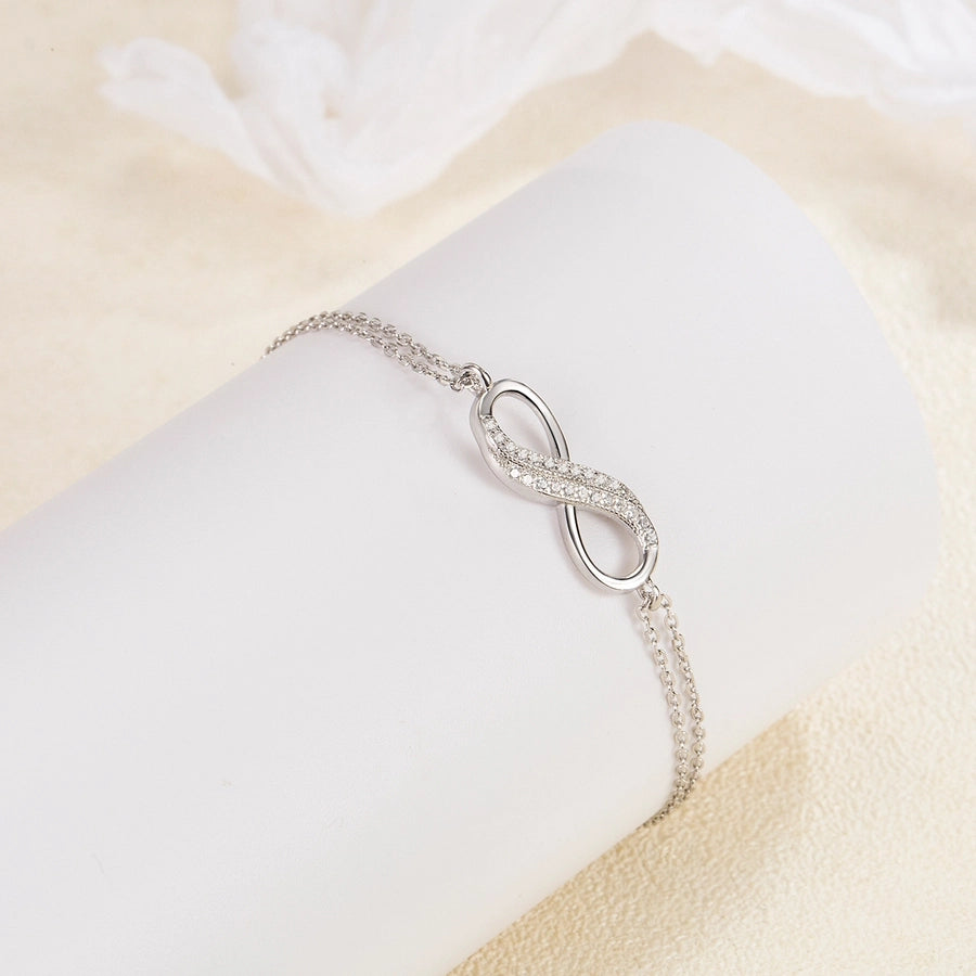 925 Sterling Silver cable chain Bracelets Simple Style Classic Style