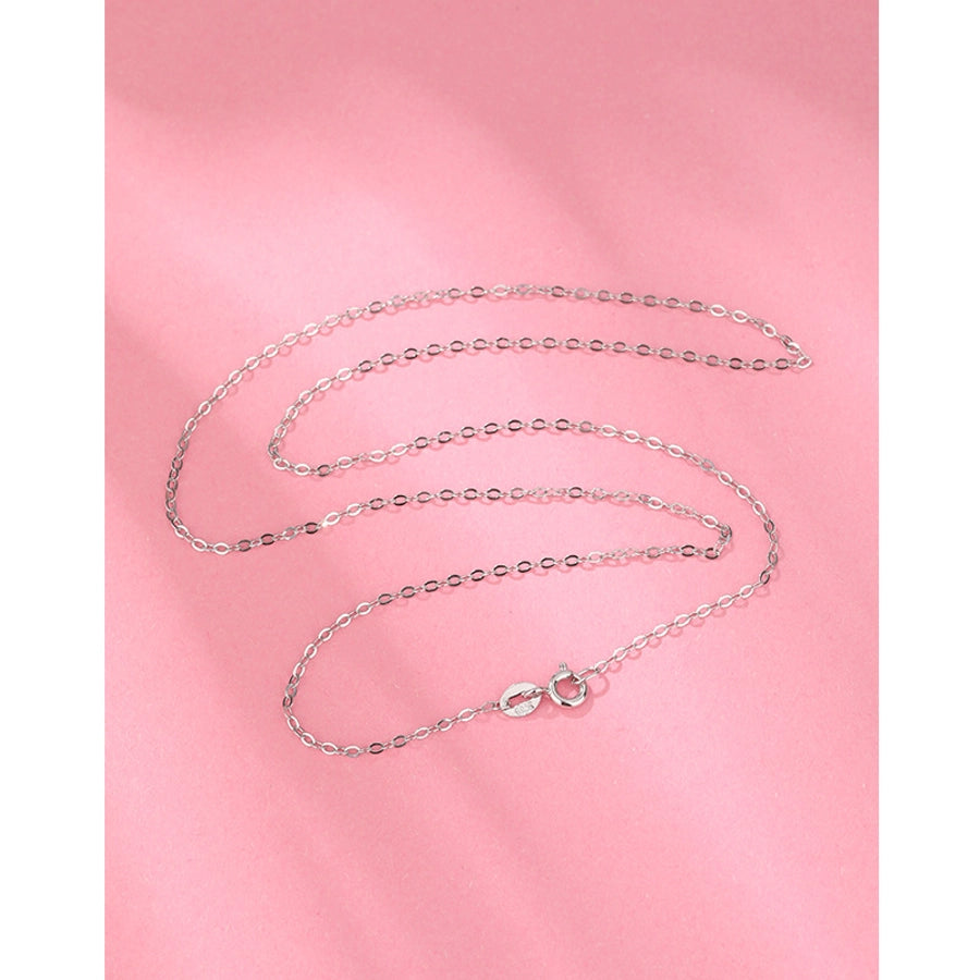 925 Sterling Silver cable chain box chain Solid Color Necklace